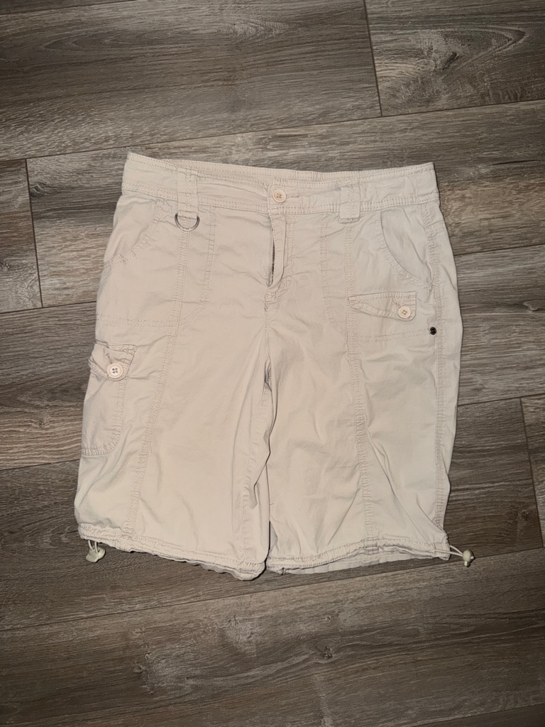 Style & Co. Light Beige Cargo Bermuda Shorts